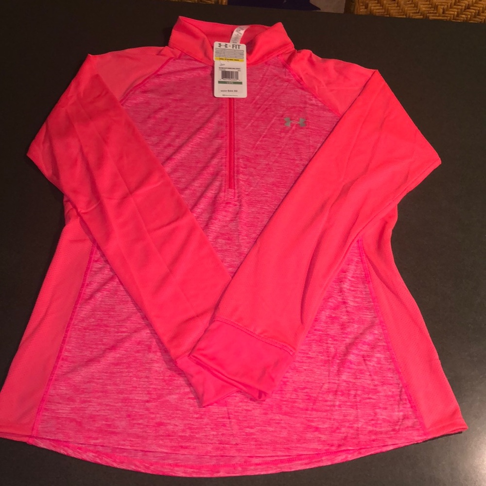 Under Armour HeatGear 1/4 Zip, Size L, NWT.